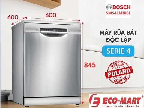 Phân tích chi tiết công nghệ EfficientDry của máy rửa bát Bosch SMS4EMI06E
