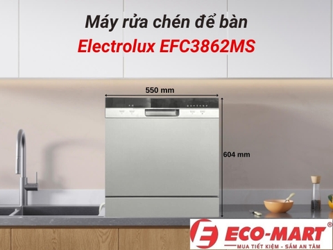 Review Máy Rửa Bát Mini 8 Bộ Hãng Electrolux Mẫu Mới 2024 - EFC3862MS - AutoOpen