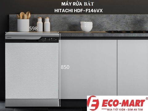 Đánh giá tổng quan máy rửa bát Hitachi HDF-F146VX 14 bộ độc lập