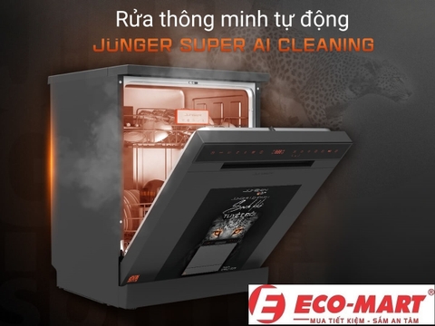 Phân tích công nghệ Cảm biến Junger Super AI Cleaning của máy rửa bát Junger DWJ-103