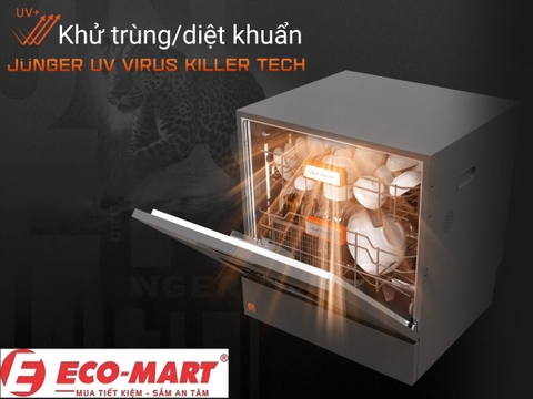 Phân tích chi tiết công nghệ Junger UV Virus Killer Tech của máy rửa bát Junger DWJ-103