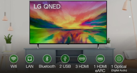 Chi tiết nổi bật QNED Tivi LG 65inch 65QNED80SRA thế hệ mới nhất 2023