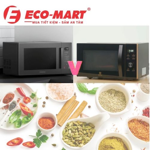 Mua lò vi sóng Electrolux EMG25D59EB hay Samsung MG30T5018CK/SV?