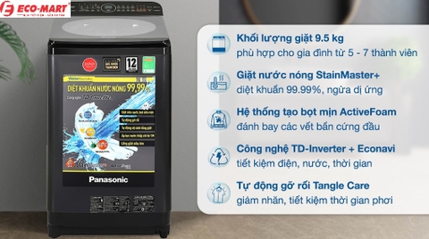 Máy giặt Panasonic Na-FD95V1BRV và những điều cần biết?