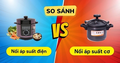 Nên mua nồi áp suất đun ga hay nồi áp suất điện tử ?