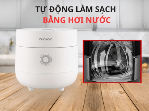 Tính năng tự động làm sạch của nồi cơm điện Cuckoo hoạt động như thế nào ?