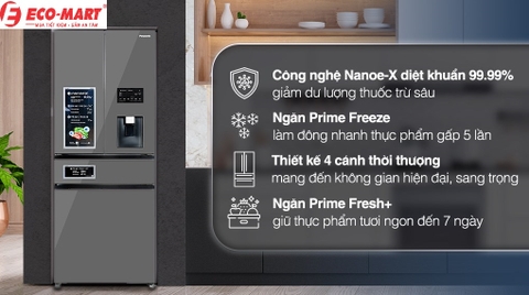 Đánh giá: Tủ lạnh Panasonic NR-YW590YMMV 540 lít - Đẳng cấp và sang trọng