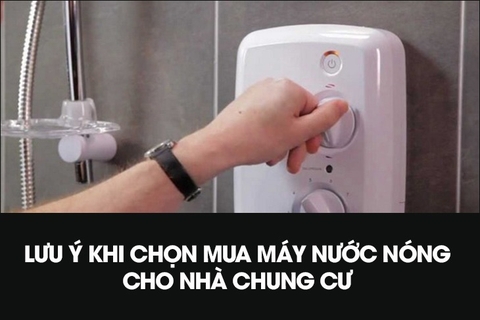 Những lưu ý khi lắp đặt bình nóng lạnh tại chung cư cao tầng