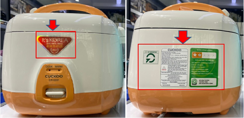 Cách nhận biết nồi cơm điện Cuckoo chính hãng bằng mắt thường