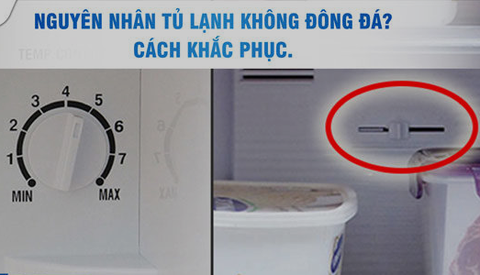 Tủ lạnh không đông đá và TOP những nguyên nhân bạn nên biết
