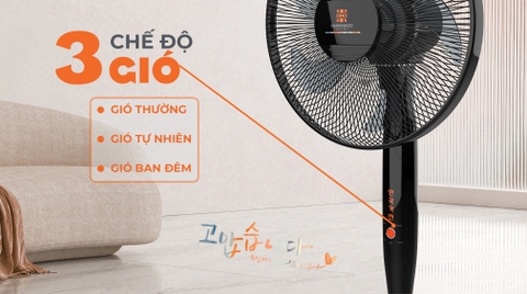 Chế độ gió thoảng trên quạt cây - Giải pháp tối ưu mang lại  sự thoải mái