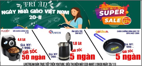 Tri Ân Ngày Nhà Giáo Việt Nam 20-11 |  Giá chỉ có 5K
