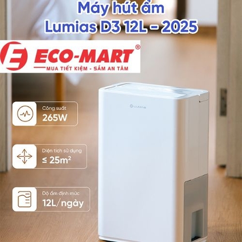 Review máy hút ẩm Lumias D3 - Đáp ứng tốt các nhu cầu giúp phòng khô thoáng