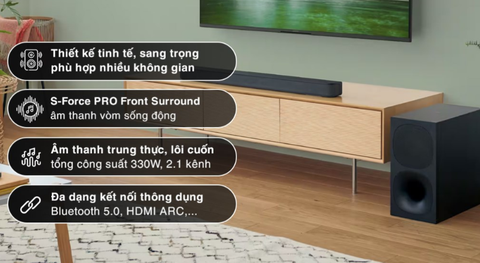 Đánh giá chi tiết bộ loa thanh Sony HT-S400 330W thay thế Sony HT-S350 và chất hơn