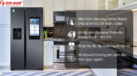 11 điểm nhấn đáng chú ý trên mẫu tủ lạnh Samsung Inverter 616 lít RS64T5F01B4/SV