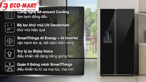 Vì sao nên mua tủ lạnh Samsung Inverter 634 lít RS80F65J2BSV?
