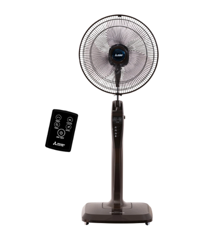 Quạt cây Mitsubishi LV16-RB CY-BW màu cafe – Sang trọng, êm ái, bền bỉ