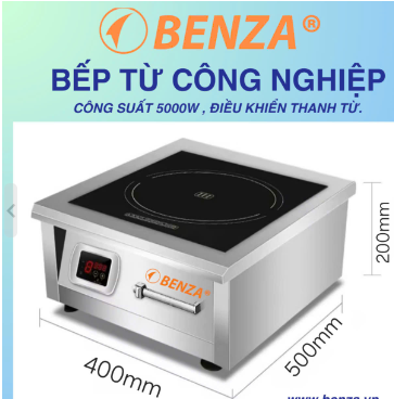 Đánh giá chi tiết bếp từ đơn công nghiệp Benza BZ-5000W