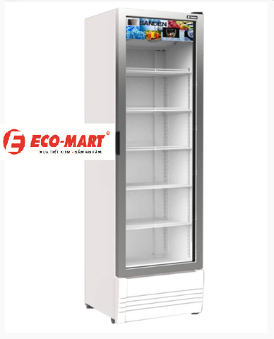 Tủ mát Sanden SPB-0500 lựa chọn số 1 quán cafe hiệu tạp hóa