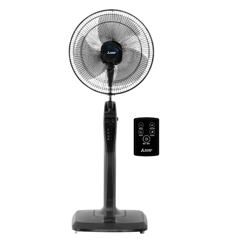 Quạt cây Mitsubishi LV16-RB CY-GY: Làm mát êm ái, tiết kiệm điện, thiết kế hiện đại