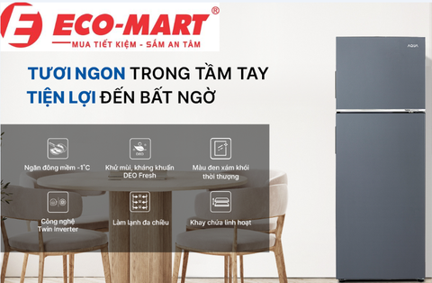 Tại sao bạn nên mua tủ lạnh Aqua Inverter 298 lít AQR-T380FA(SL)?