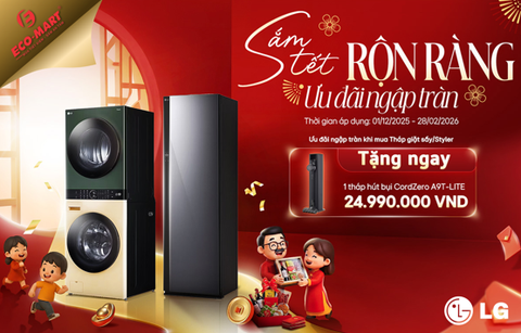 🎊 SẮM TẾT RỘN RÀNG – ƯU ĐÃI NGẬP TRÀN CÙNG LG TẠI ECO-MART 🎊