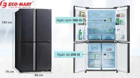 Đánh giá về tủ lạnh Sharp SJ-FX640V-SL | Mẫu tủ TO - RẺ
