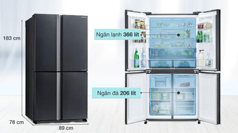 Tủ lạnh Sharp 4 cánh giá rẻ được nhiều người lựa chọn?