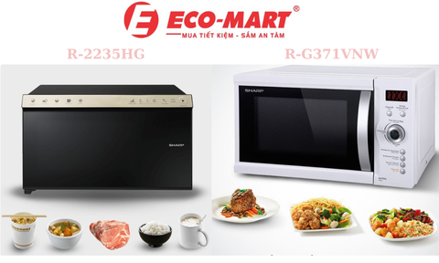 So sánh lò vi sóng Sharp R-2235HG và RG371VNW, 2023