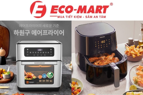 So sánh nồi chiên không dầu Hawonkoo AFH-101 và Philips HD9280/90