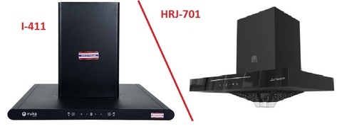 So sánh máy hút mùi IRUKA I-411 với máy hút mùi Junger HRJ-701