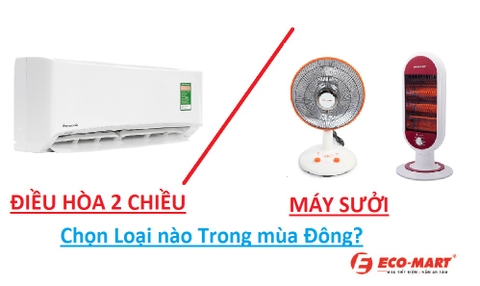 Mua máy sưởi hay điều hòa 2 chiều ? Tốt nhất cho mùa đông