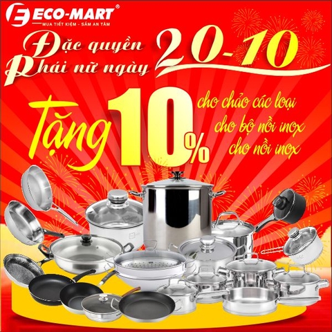 🎉 MỪNG 20/10 – QUÀ TO CHO NỮ THẦN GIA ĐÌNH! 🎉 Từ 18/10/2025 đến 20/10/2025