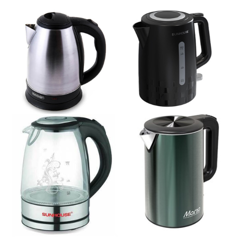 Nên mua ấm siêu tốc bằng nhựa , inox hay thủy tinh?