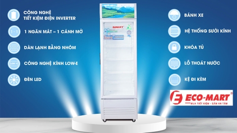 Đánh giá tổng quan về: Tủ Mát Sanaky VH-408K3L Inverter 340 Lít
