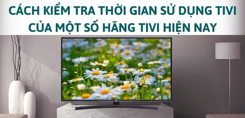 Hướng dẫn kiểm tra thời gian TIVI ĐÃ CHẠY trên Sony Samsung TCL và LG