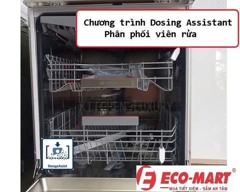 Tính năng Hỗ trợ phân phối viên rửa Dosing Assist của máy rửa bát Bosch SMS8TCI01E 2024