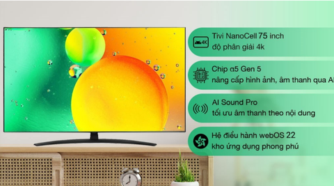 Cách tính công suất tiêu thụ điện Tivi LG 75 inch dễ và chính xác nhất
