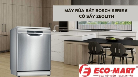 Lợi ích của công nghệ sấy Zeolith® trên máy rửa bát Bosch