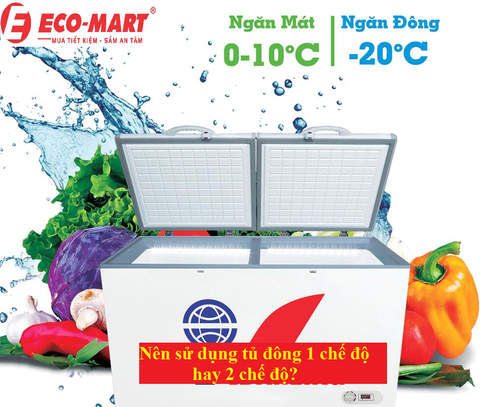 Nên sử dụng tủ đông 1 chế độ hay 2 chế độ?