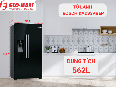 Khám phá 10 điểm nổi bật trên tủ lạnh Bosch KAD93ABEP