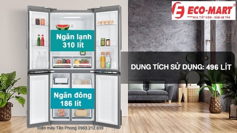 Đánh giá:  Tủ lạnh 4 cửa EQE4900A-A Electrolux UltimateTaste 700 496L bản 2024