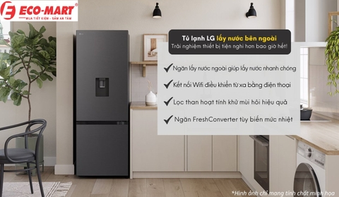 Lý do nên mua tủ lạnh LG LBD33BLM Inverter 332 lít