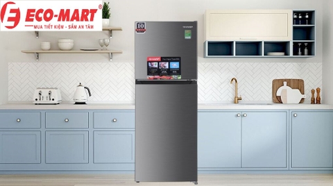 Tủ lạnh Sharp SJ-X198V-SL 181L - Phù hợp cho công nhân, sinh viên, gia đình 2-3 người