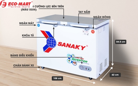 Những điểm nổi bật của tủ đông Sanaky VH-2899W4K