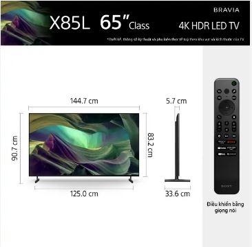 Đánh giá chi tiết Google Tivi Sony KD-65X85L 4K 65 inch ? Tivi Sony 2023 bán nhiều tại Eco-mart