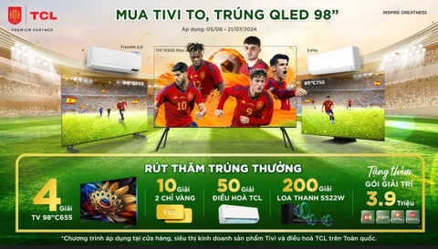 MUA TV TO, TRÚNG QLED 98”
