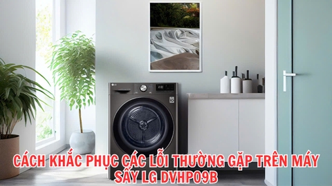 Cách khắc phục lỗi thường gặp trên máy sấy LG DVHP09B?