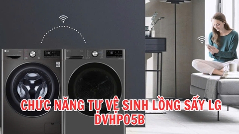 Chức năng tự vệ sinh lồng sấy của LG DVHP50B có hiệu quả không?