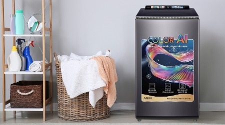 Máy giặt Aqua AWM12-BSR1K(BU) Inverter 12 kg